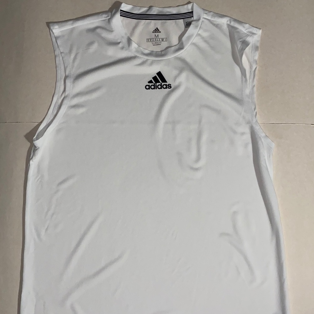 Adidas Climalite White Muscle Tank Size Medium